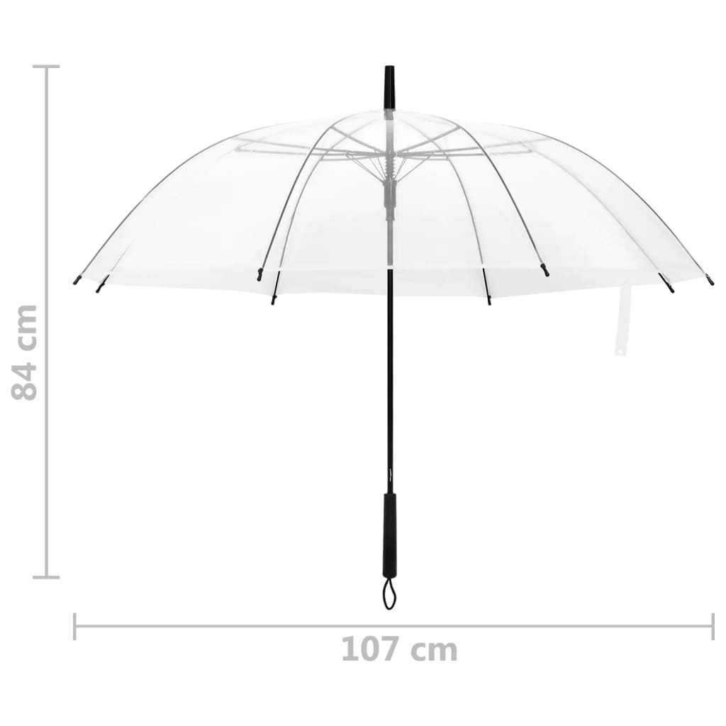 Deštník průhledný 107 cm