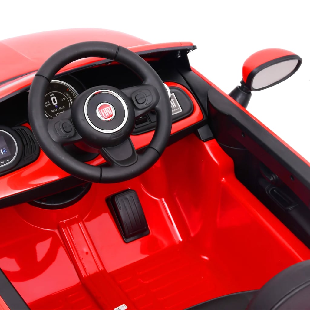 Dětské elektrické auto Fiat 500 červené