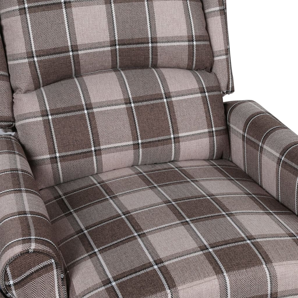 Masážní polohovací křeslo béžové textil