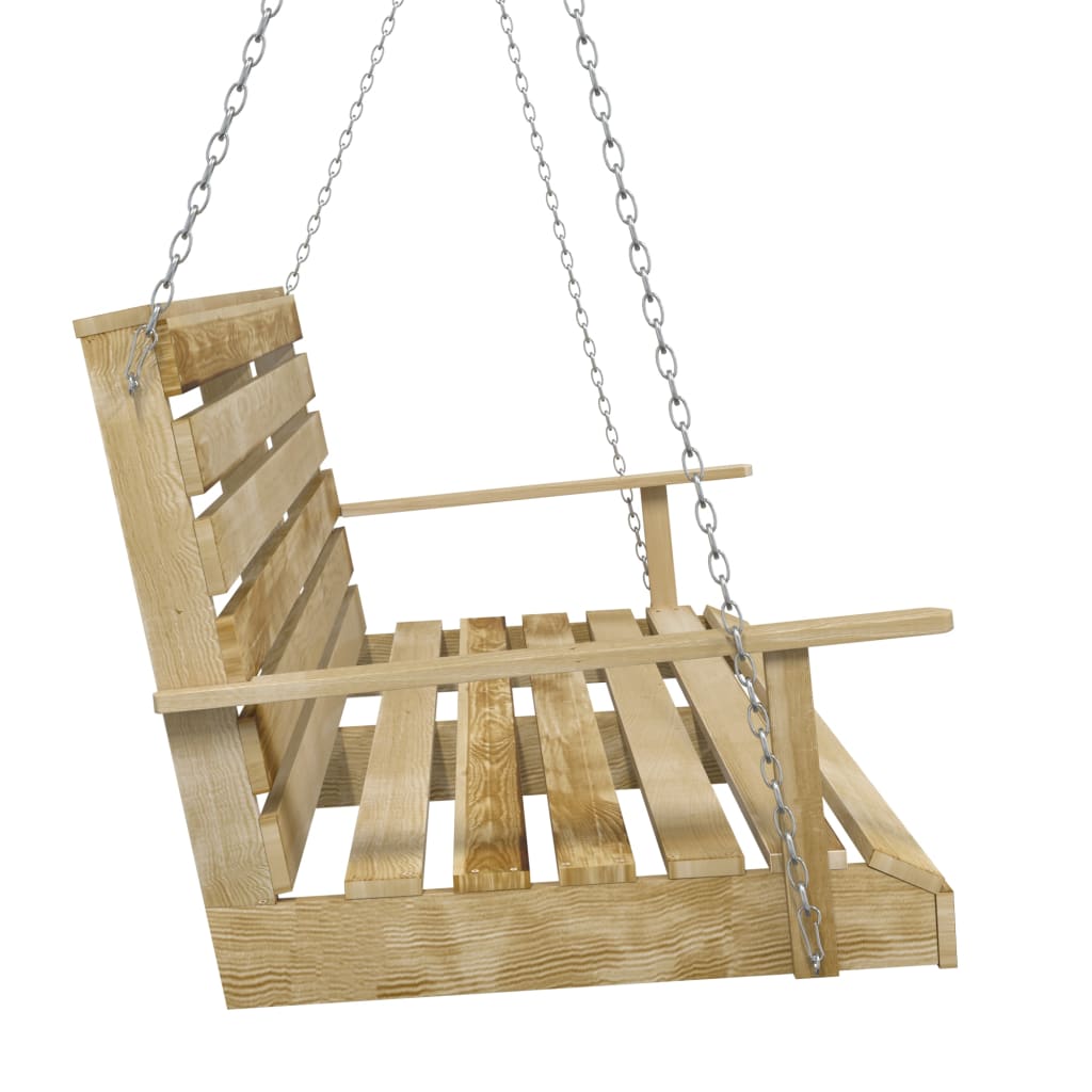 Houpací lavice 110 cm impregnované borové dřevo