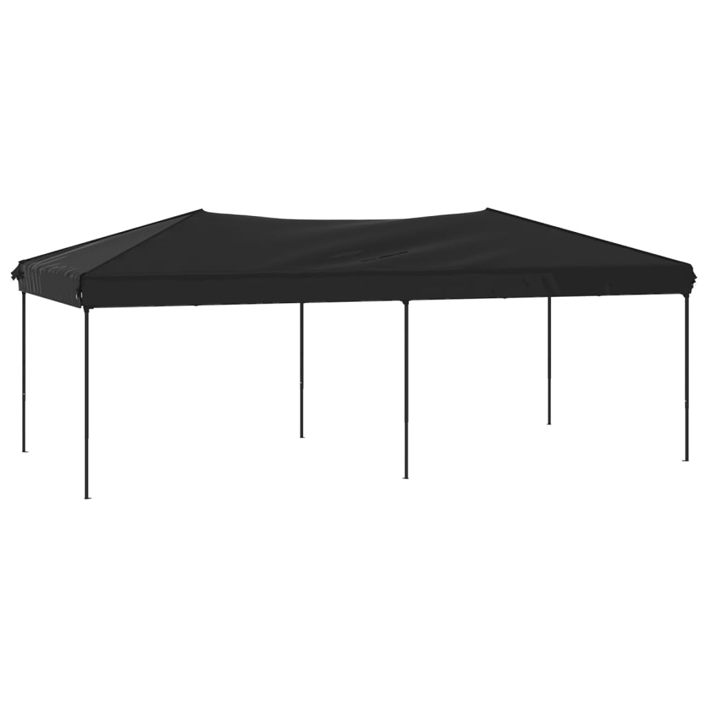 Skládací party stan černý 3 x 6 m