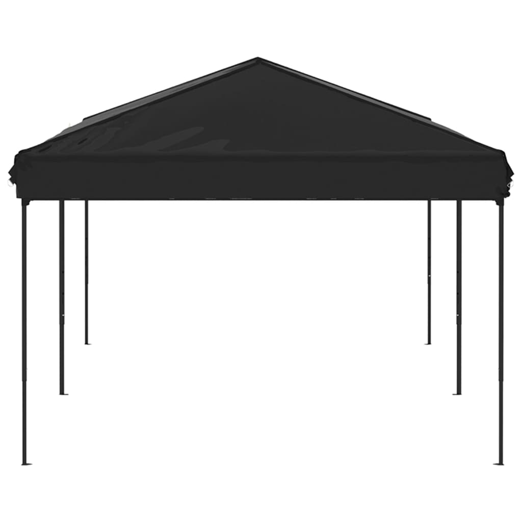 Skládací party stan černý 3 x 6 m