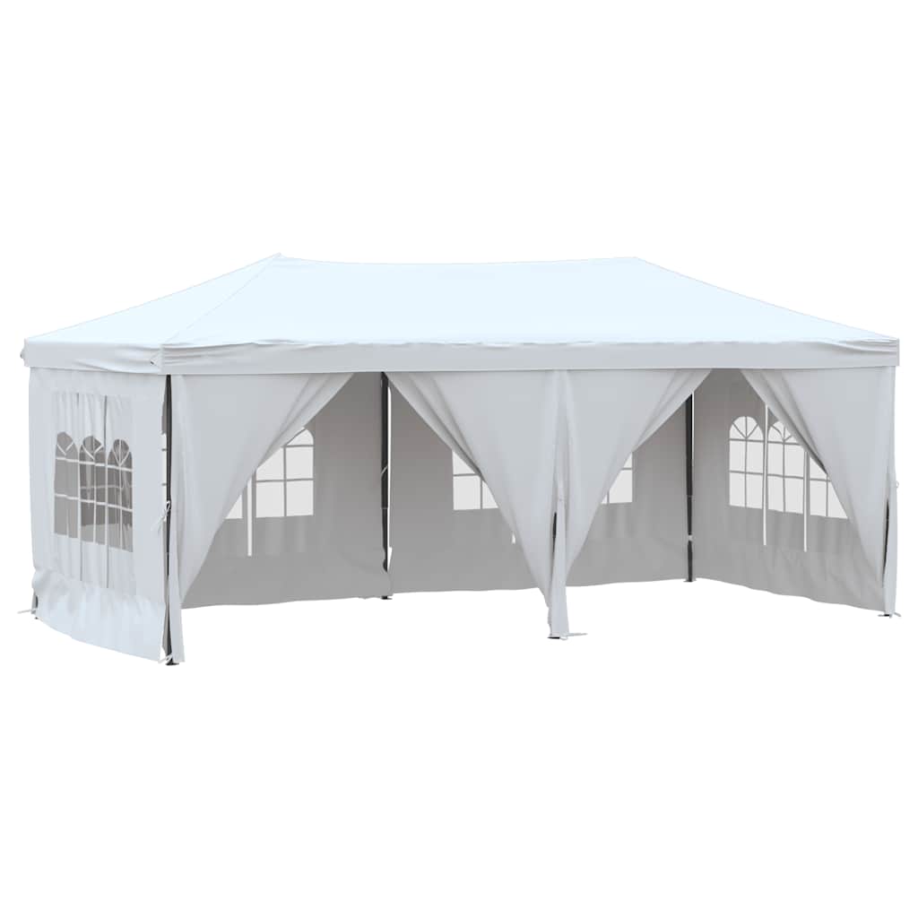 Skládací party stan s bočními stěnami bílý 3 x 6 m