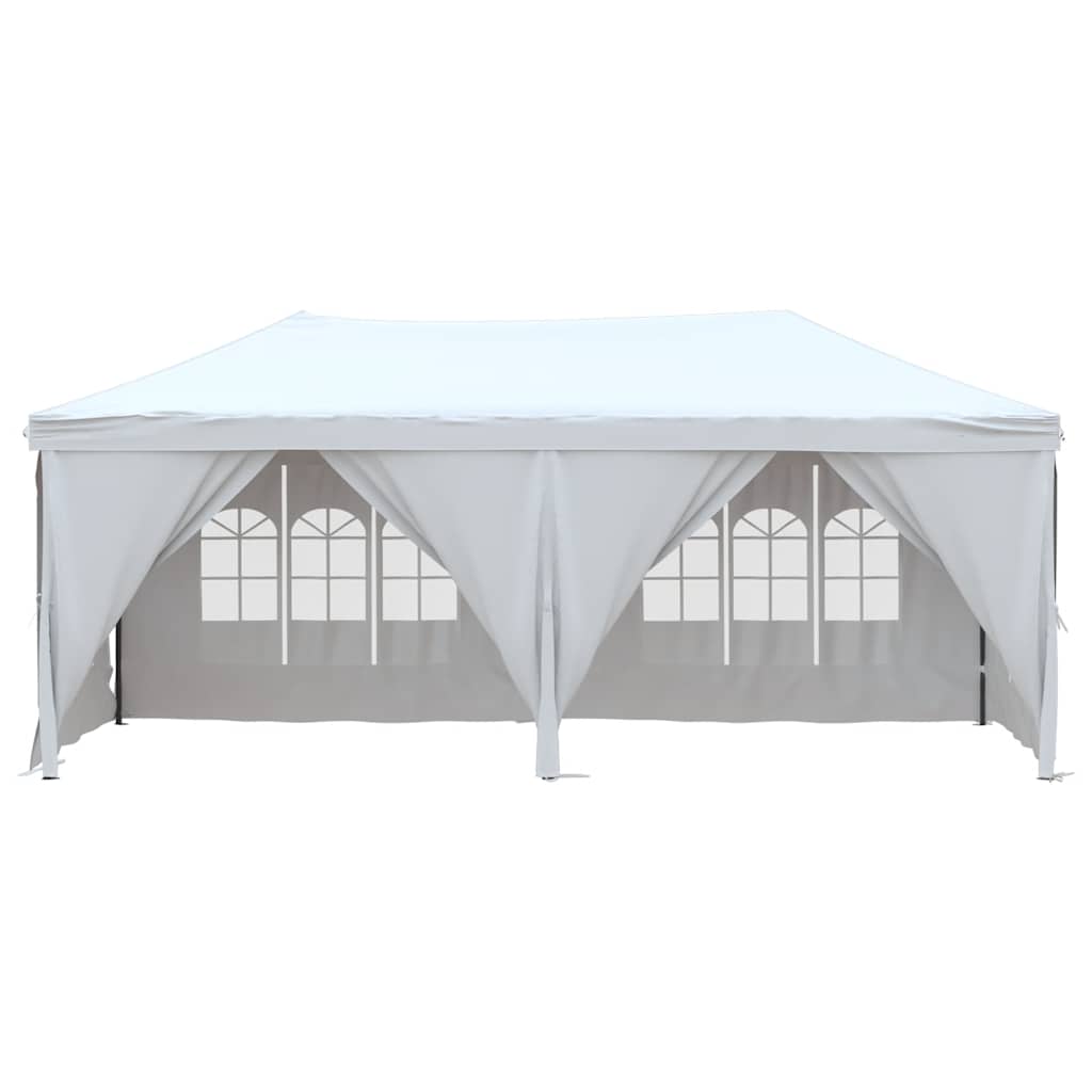 Skládací party stan s bočními stěnami bílý 3 x 6 m