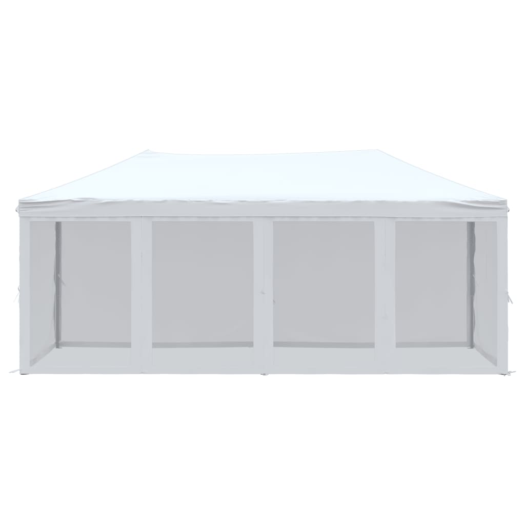 Skládací party stan s bočními stěnami bílý 3 x 6 m