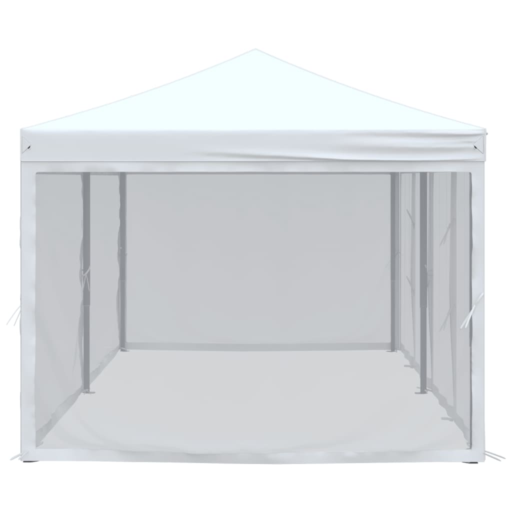 Skládací party stan s bočními stěnami bílý 3 x 6 m