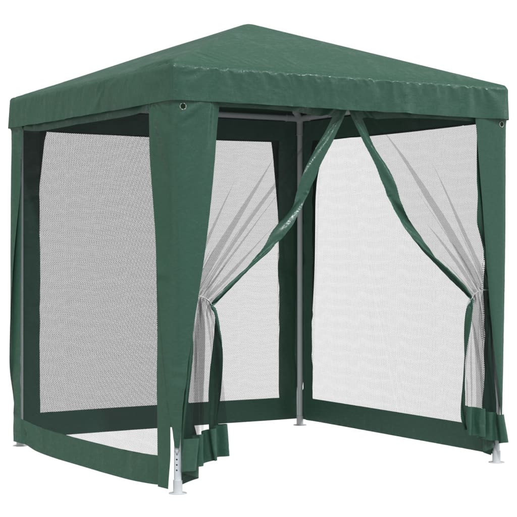 Party stan se 4 síťovanými bočnicemi zelený 2 x 2 m HDPE