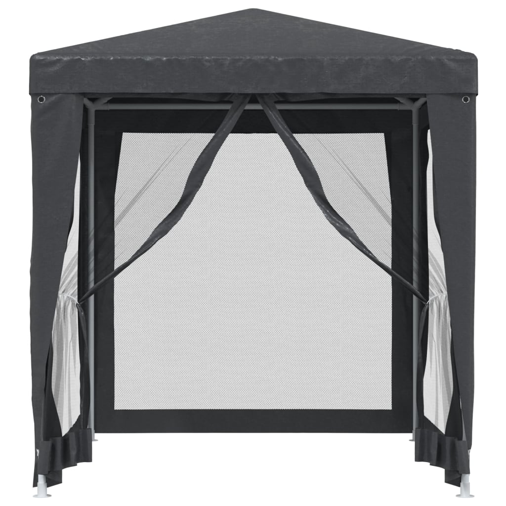 Party stan se 4 síťovanými bočnicemi antracitový 2 x 2 m HDPE