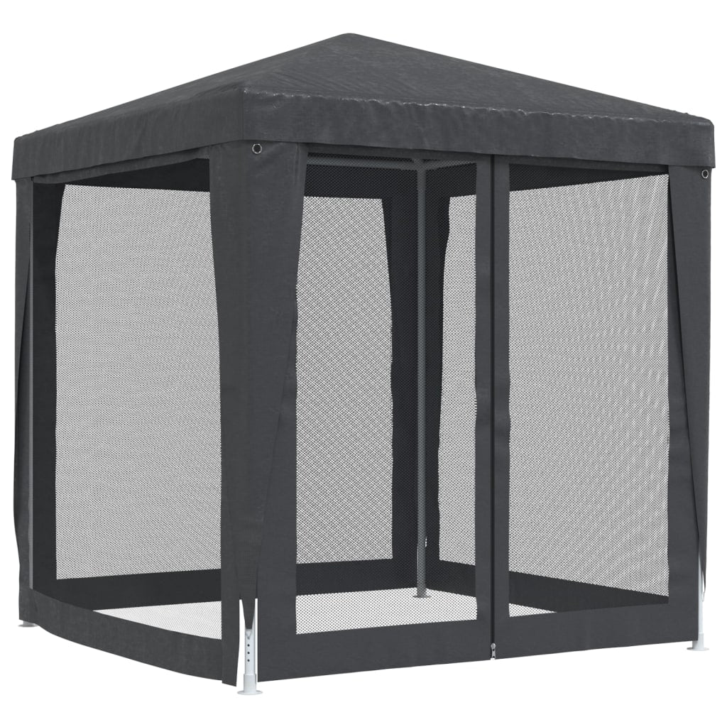 Party stan se 4 síťovanými bočnicemi antracitový 2 x 2 m HDPE