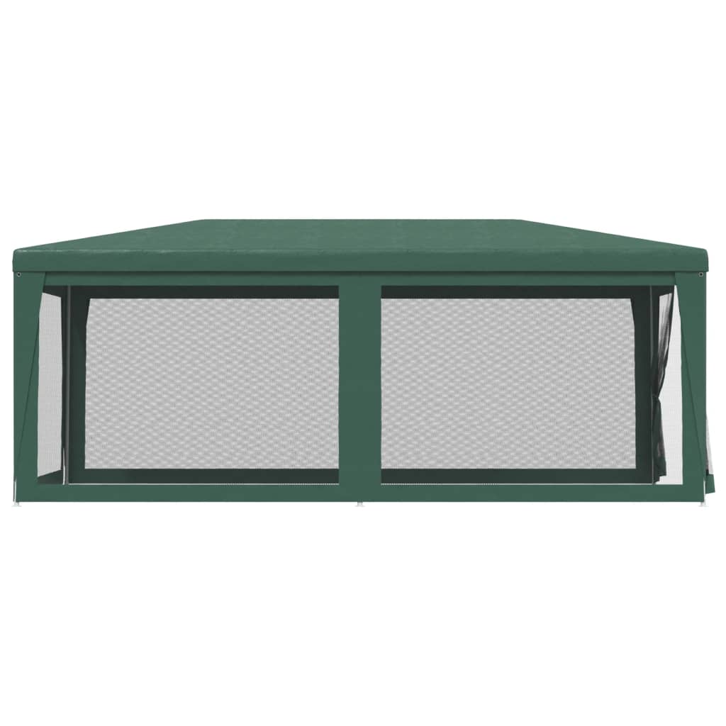 Party stan se 6 síťovanými bočnicemi zelený 3 x 6 m HDPE
