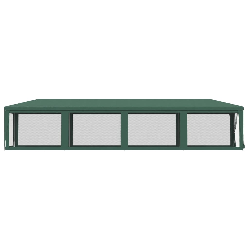 Party stan s 10 síťovanými bočnicemi zelený 3 x 12 m HDPE
