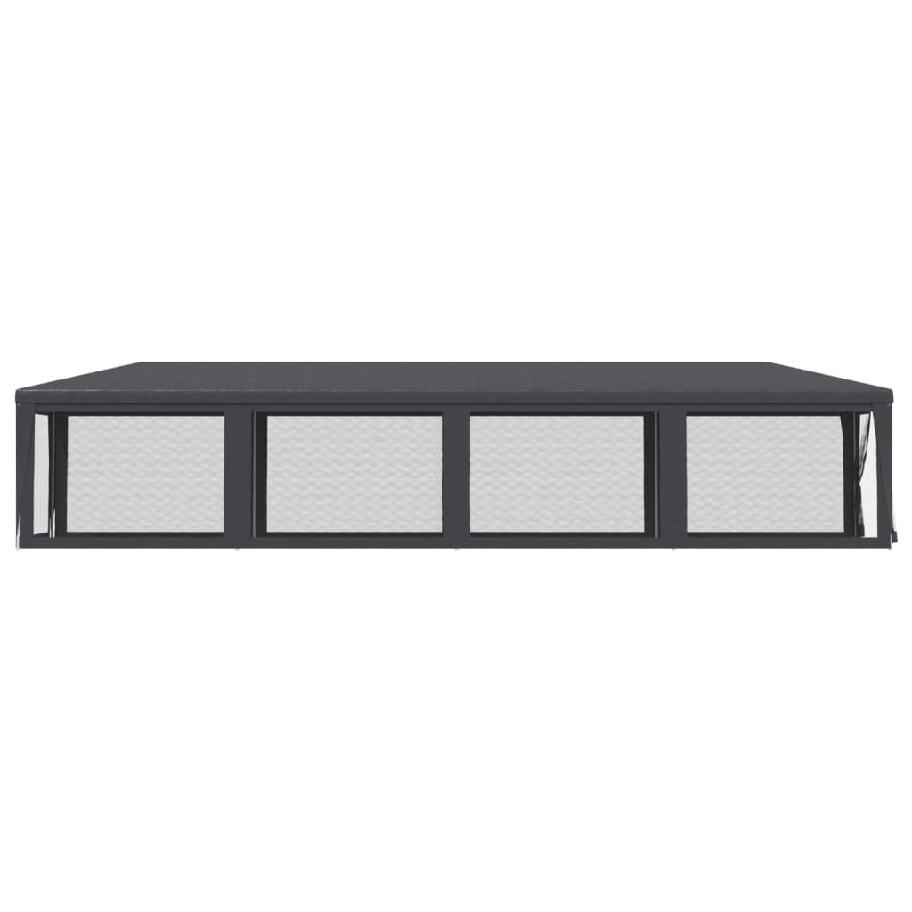 Party stan s 10 síťovanými bočnicemi antracitový 3 x 12 m HDPE