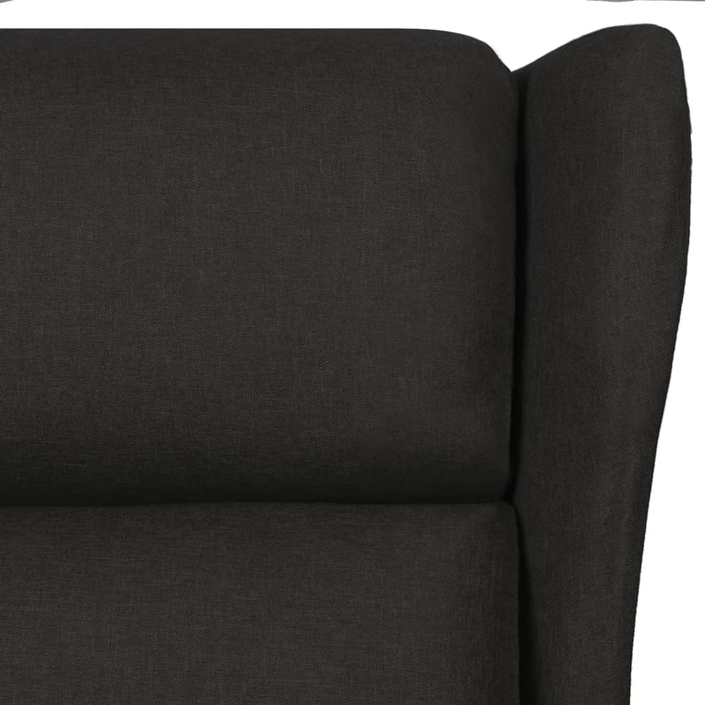 Masážní křeslo černé textil