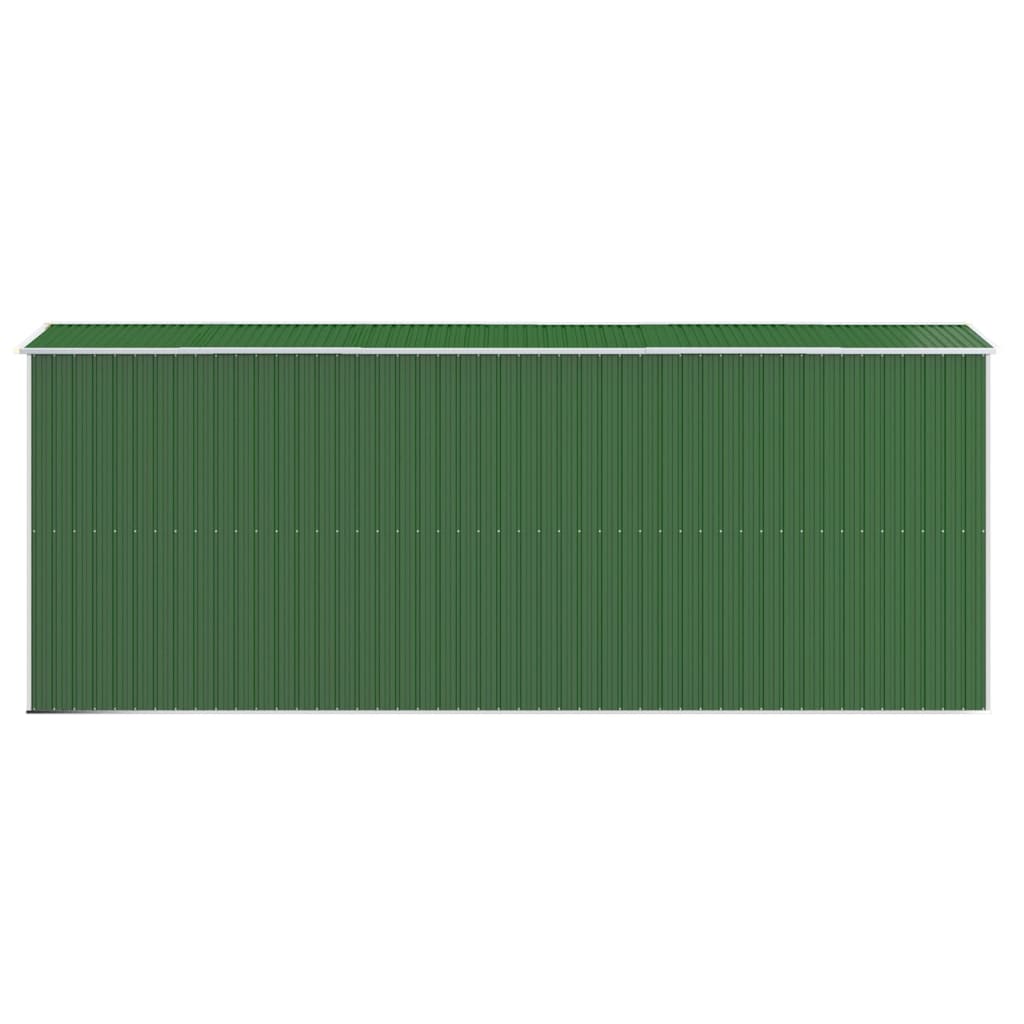 Zahradní kůlna zelená 192x523x223 cm pozinkovaná ocel
