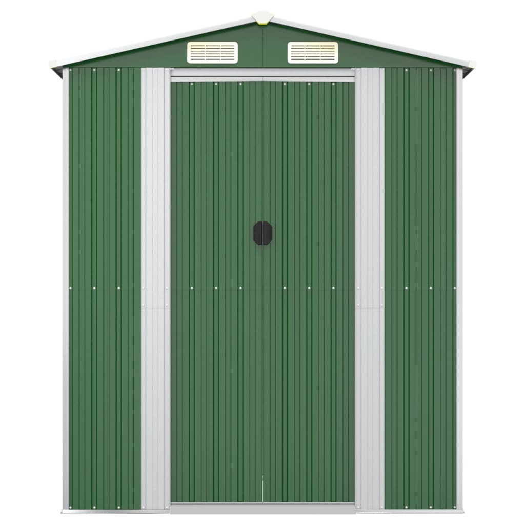 Zahradní kůlna zelená 192 x 689 x 223 cm pozinkovaná ocel