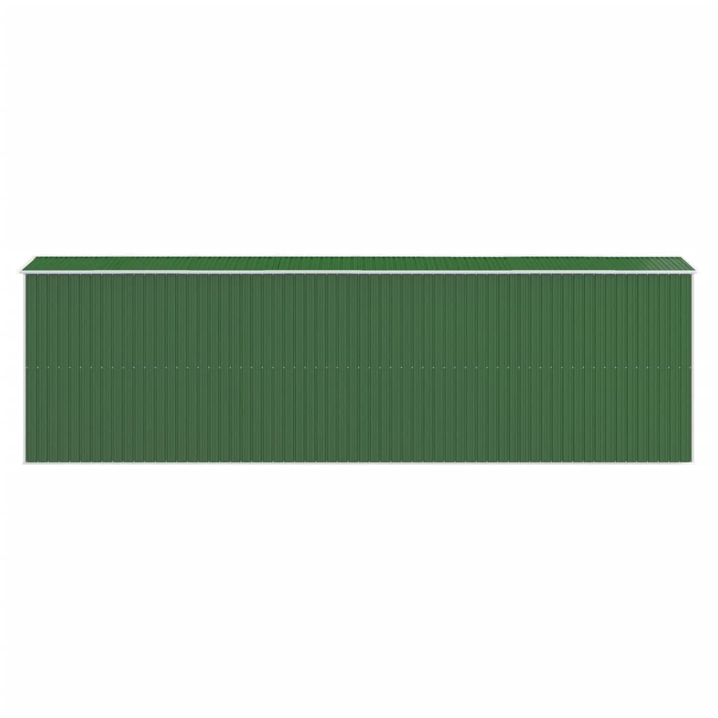Zahradní kůlna zelená 192 x 689 x 223 cm pozinkovaná ocel