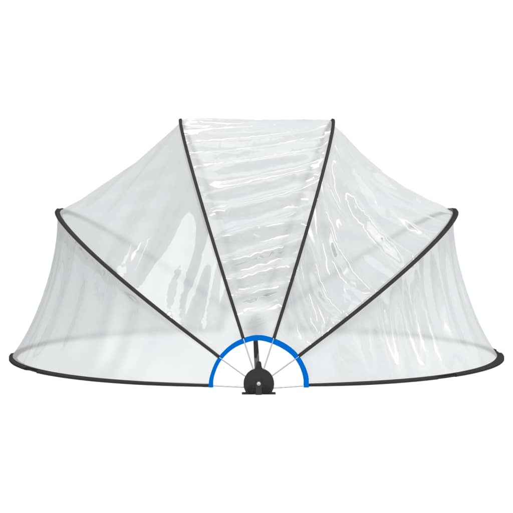 Kopule na bazén kulatá 315 x 158 cm PVC