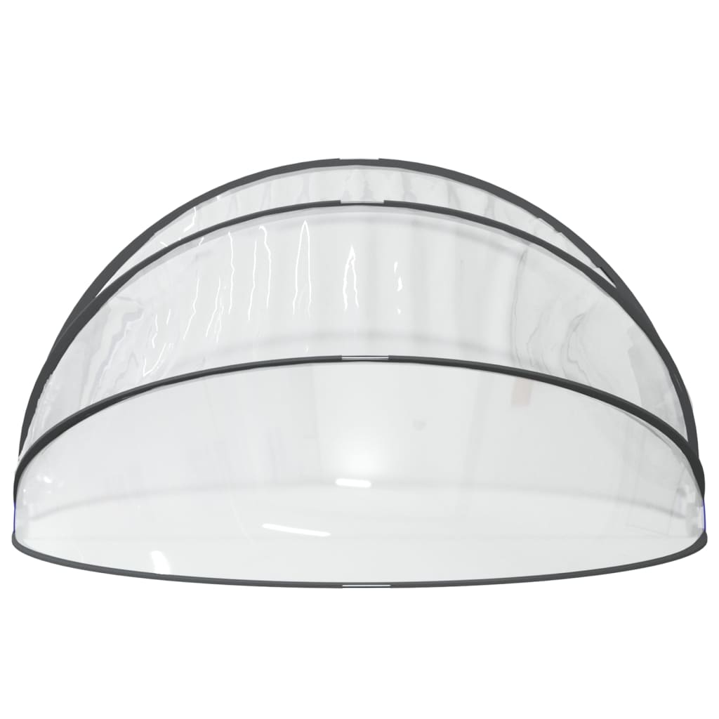 Kopule na bazén kulatá 376 x 188 cm PVC