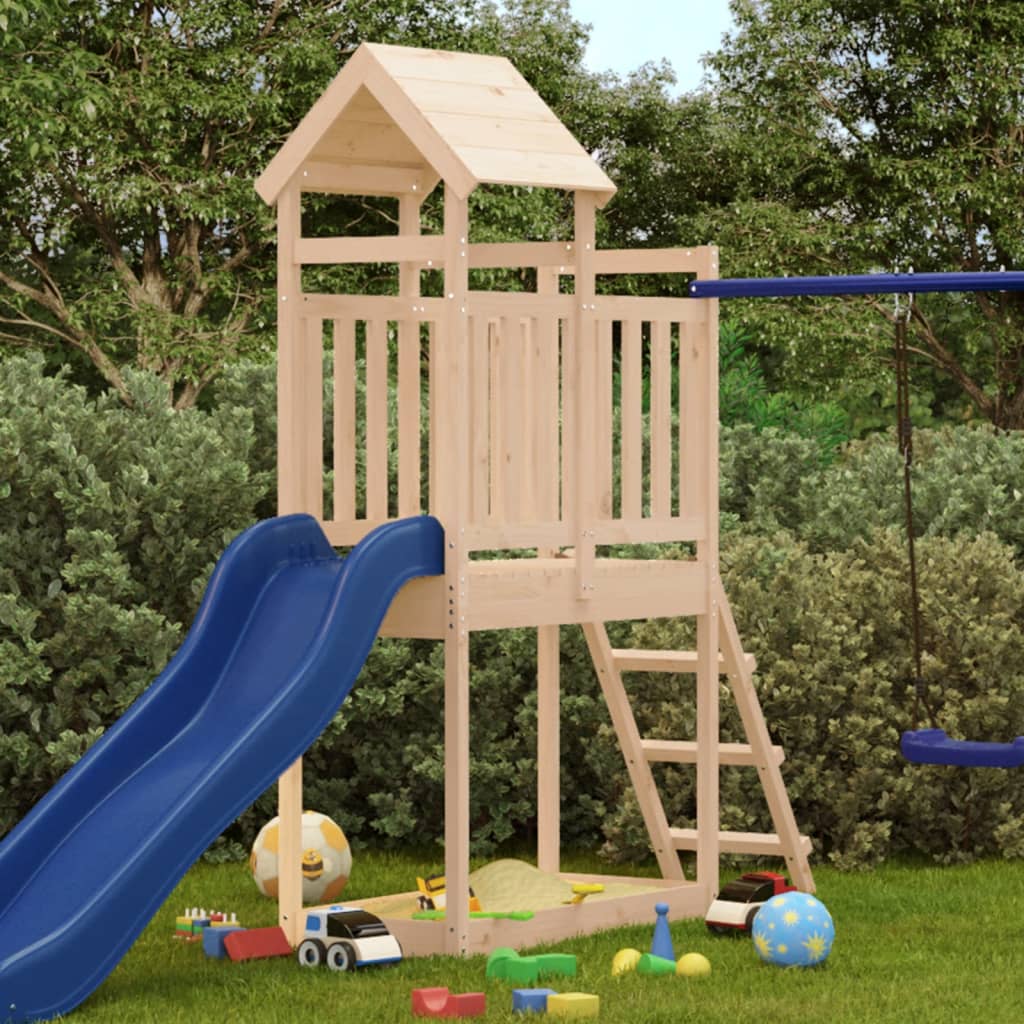 Dětské hřiště na zahradu 53 x 110 x 214 cm masivní borové dřevo