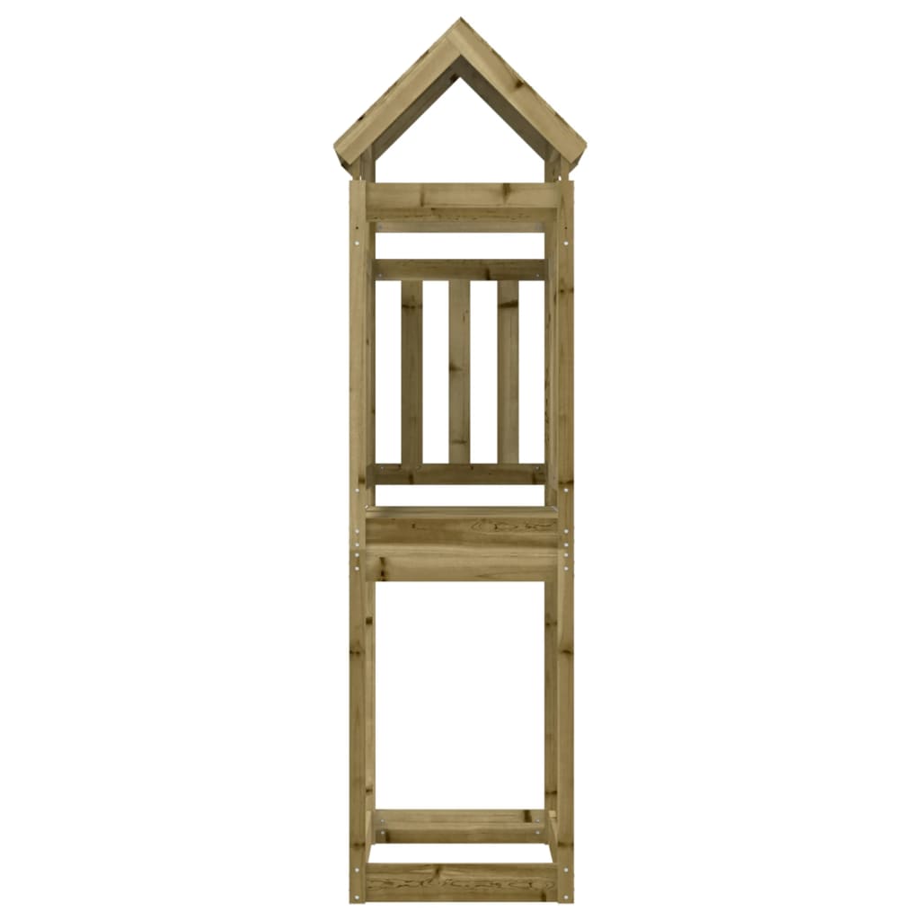 Hrací věž 52,5 x 110,5 x 214 cm impregnované borové dřevo