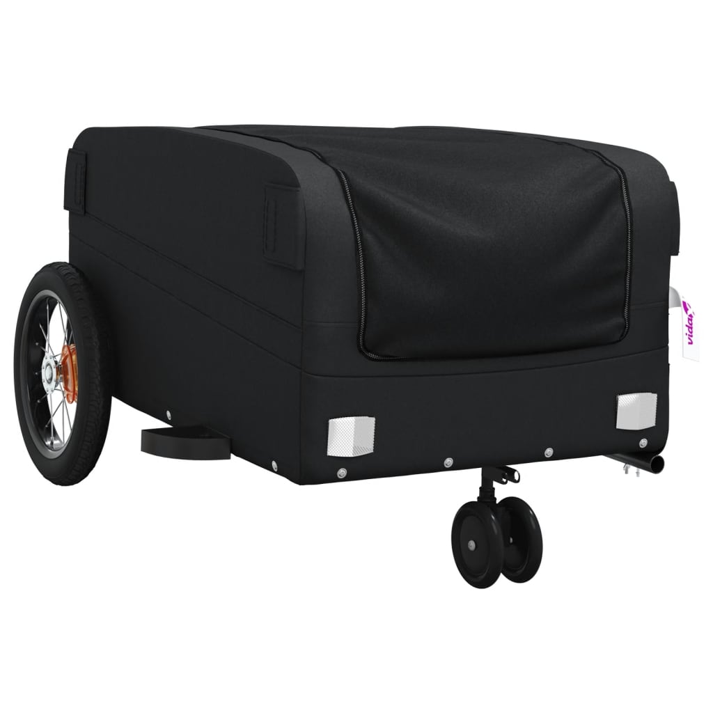 Vozík za kolo černý 30 kg železo