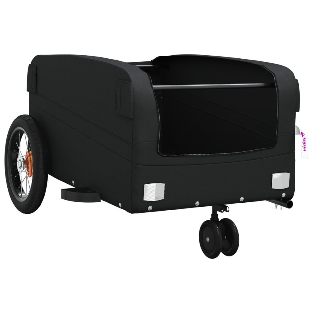 Vozík za kolo černý 30 kg železo