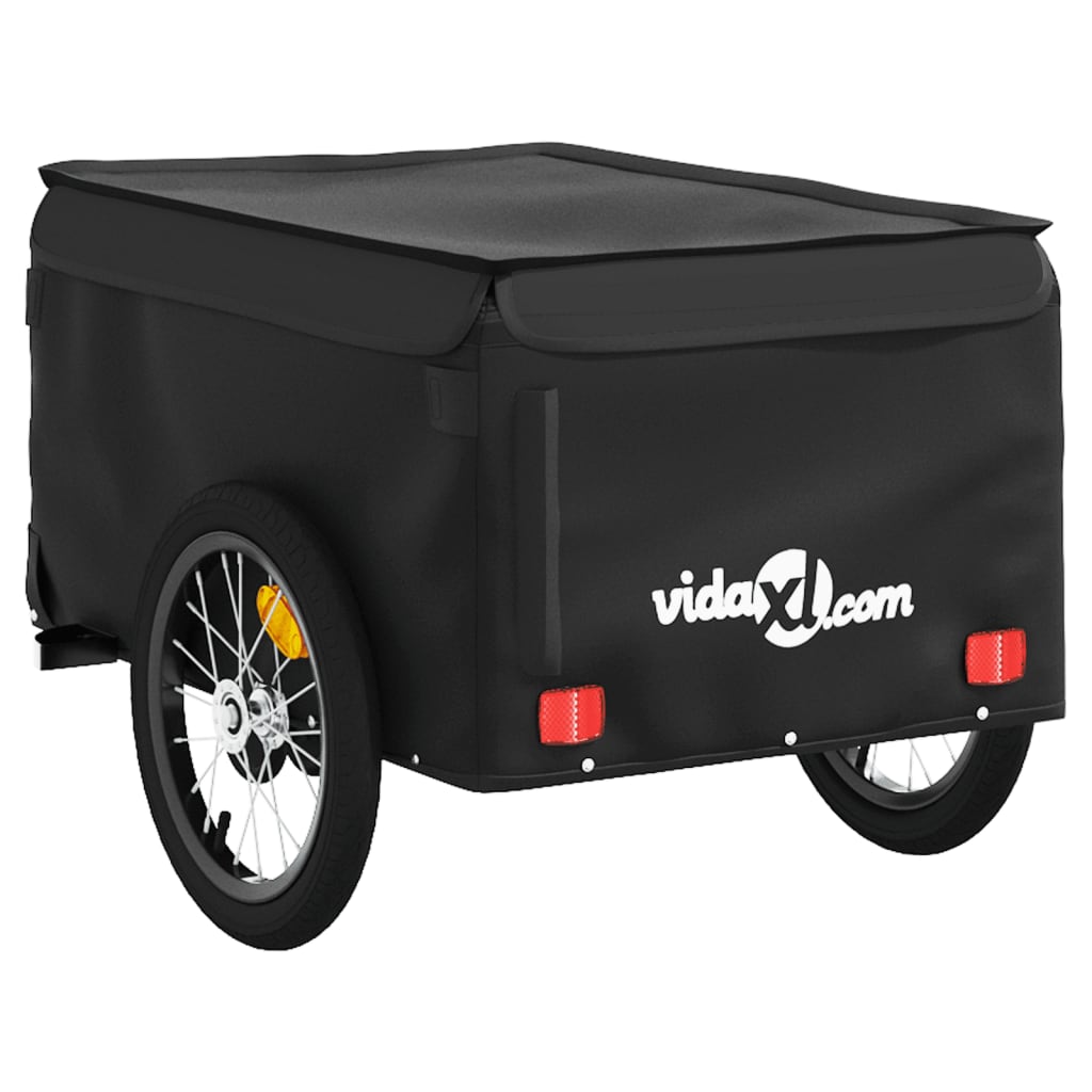 Vozík za kolo černý 45 kg železo