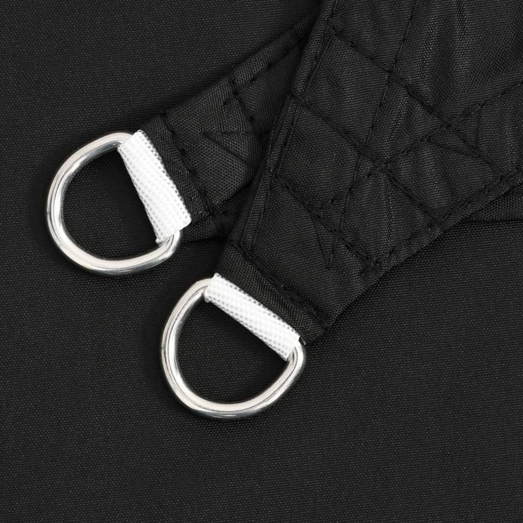 Stínicí plachta černá 7 x 5 x 5 m 100% polyester oxford