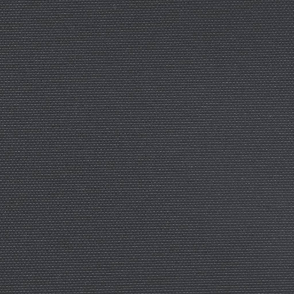 Zatahovací boční markýza černá 180 x 1 000 cm