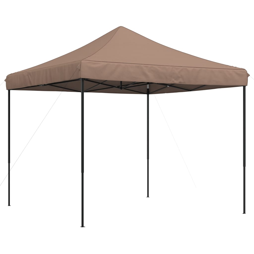 Skládací party stan pop-up hnědý 292 x 292 x 315 cm