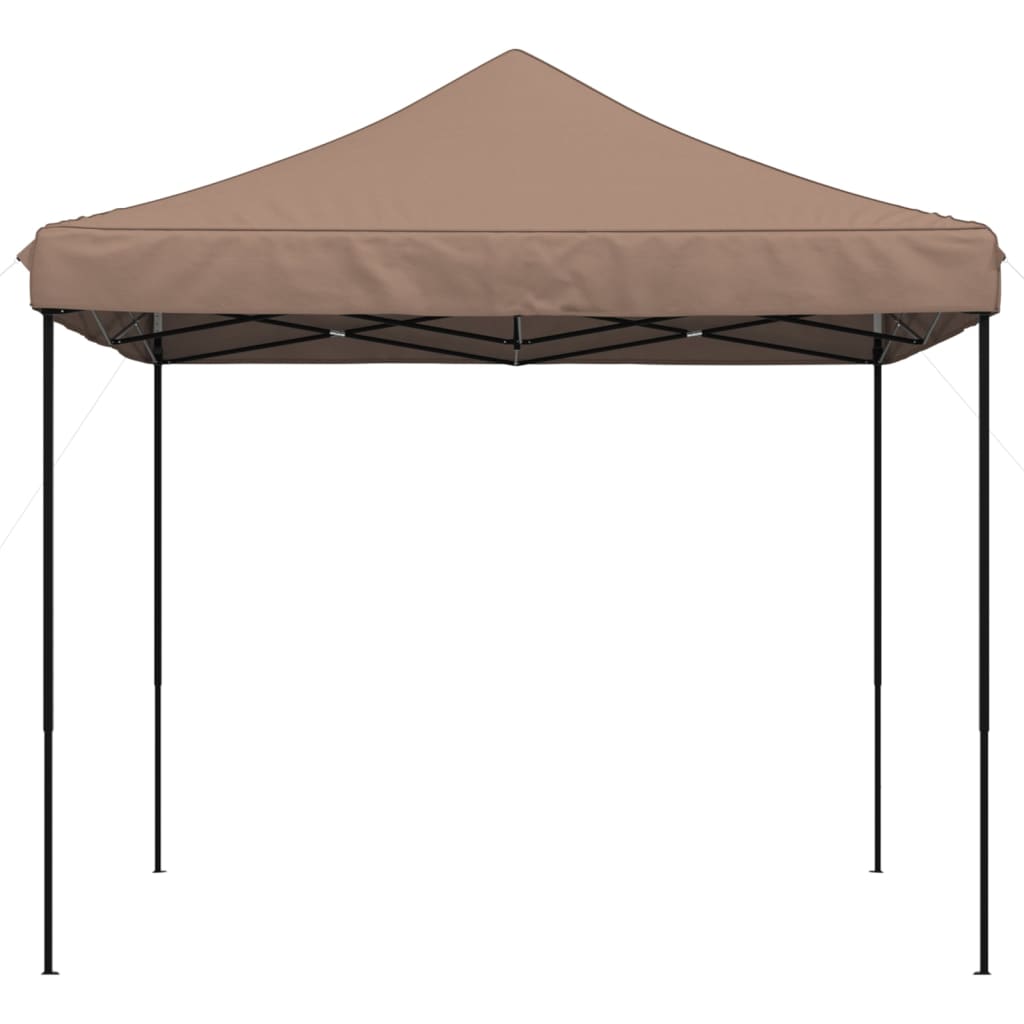 Skládací party stan pop-up hnědý 292 x 292 x 315 cm