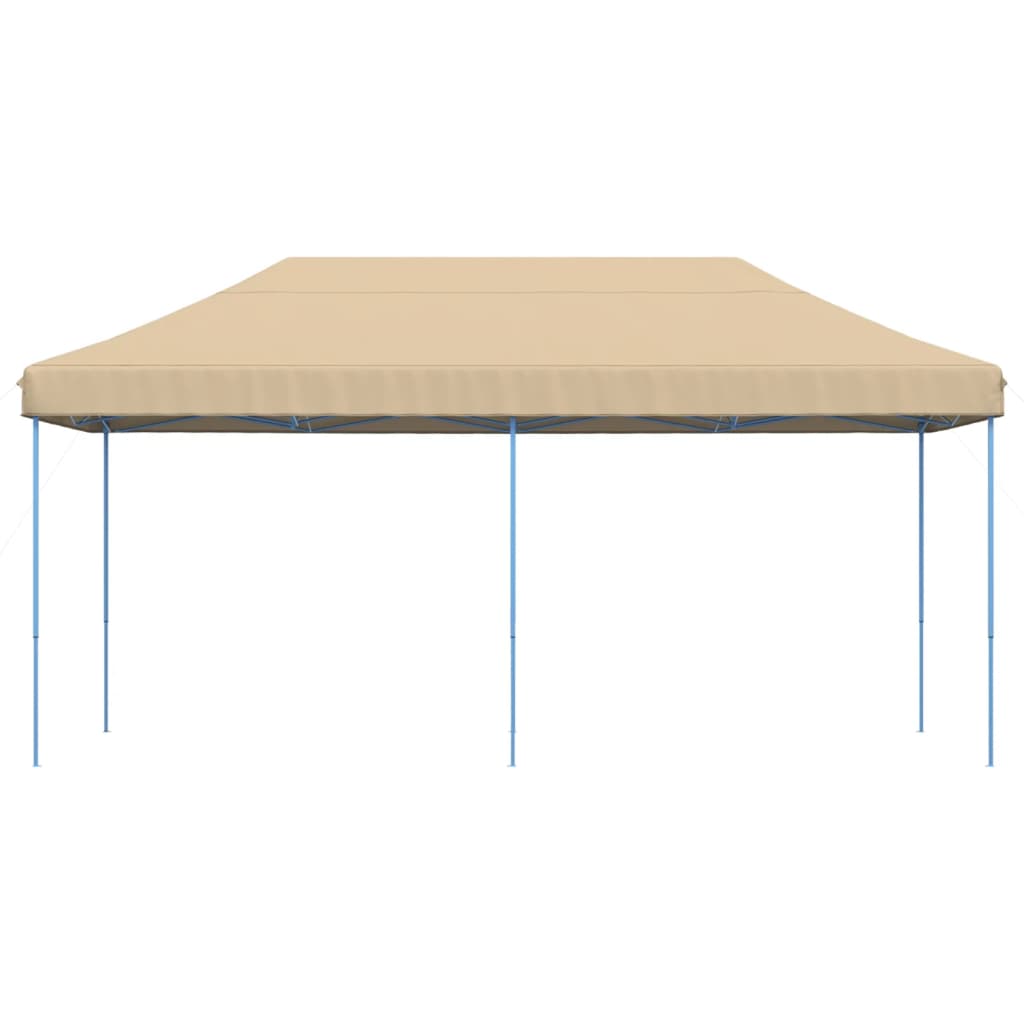 Skládací party stan pop-up béžový 580 x 292 x 315 cm