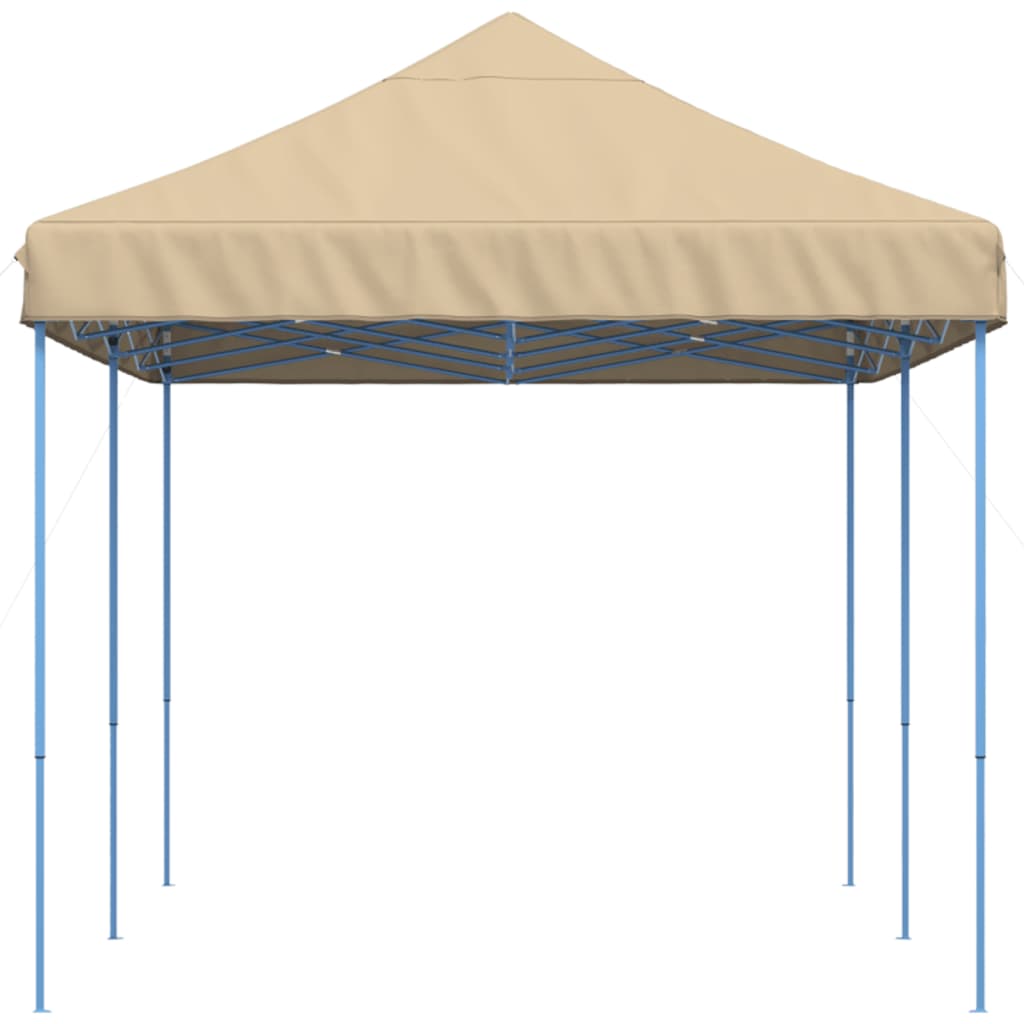 Skládací party stan pop-up béžový 580 x 292 x 315 cm