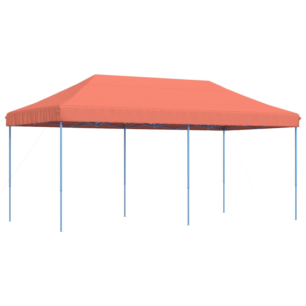 Skládací party stan pop-up terakota 580 x 292 x 315 cm