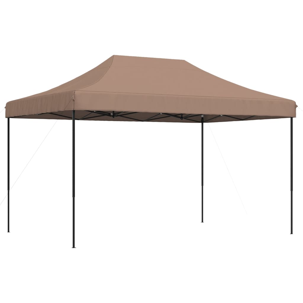Skládací party stan pop-up hnědý 440 x 292 x 315 cm