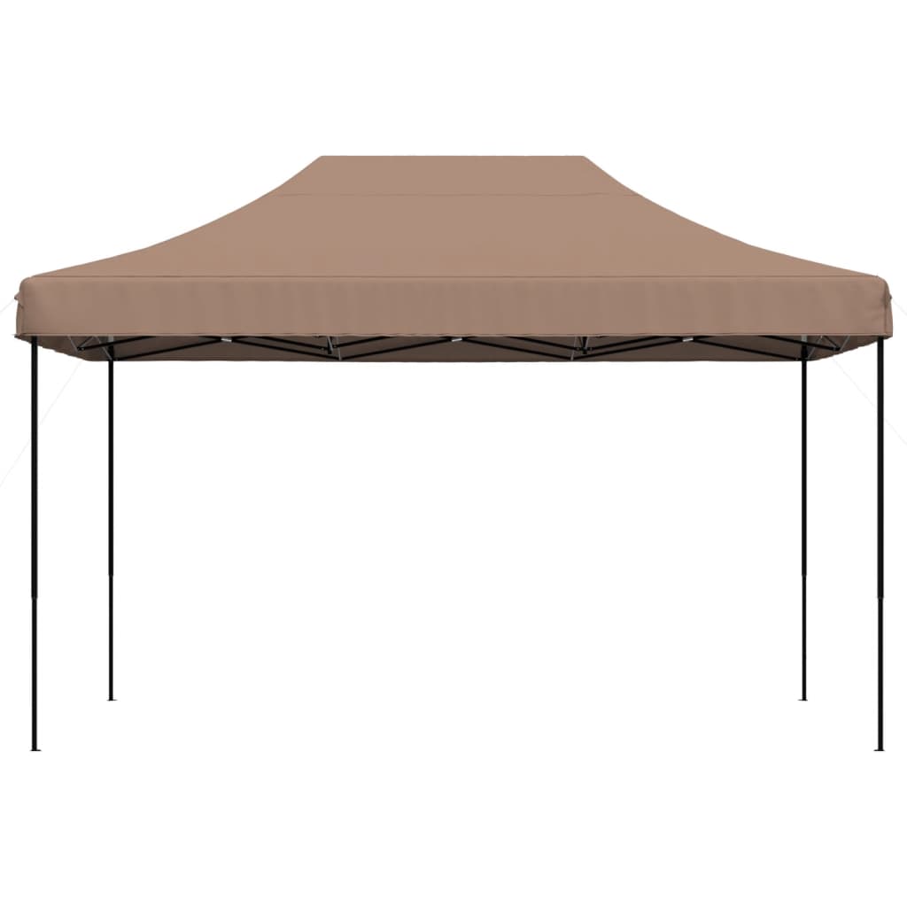 Skládací party stan pop-up hnědý 440 x 292 x 315 cm