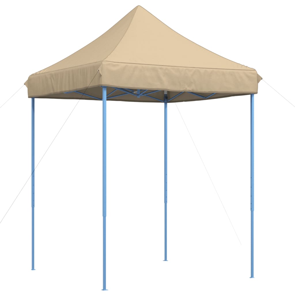 Skládací party stan pop-up béžový 200 x 200 x 306 cm