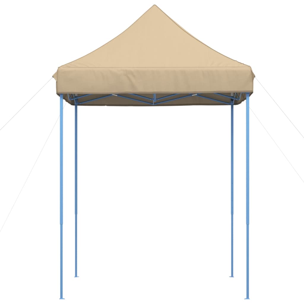 Skládací party stan pop-up béžový 200 x 200 x 306 cm