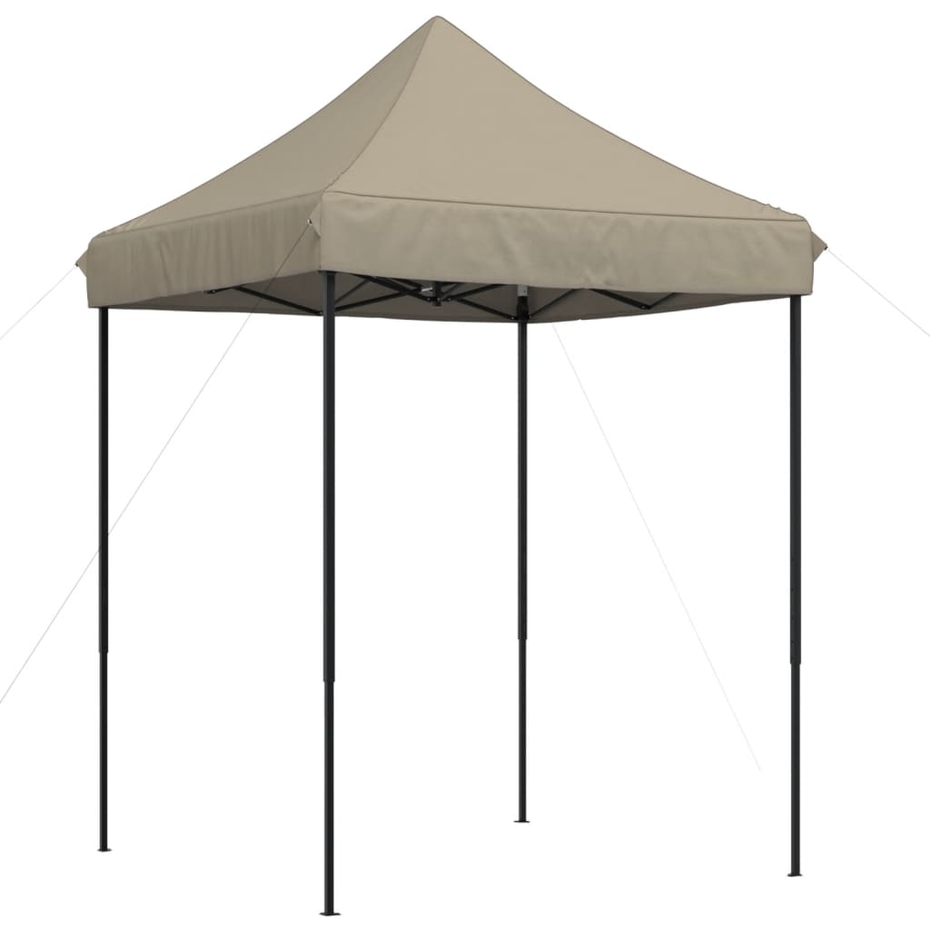 Skládací party stan pop-up taupe 200 x 200 x 306 cm