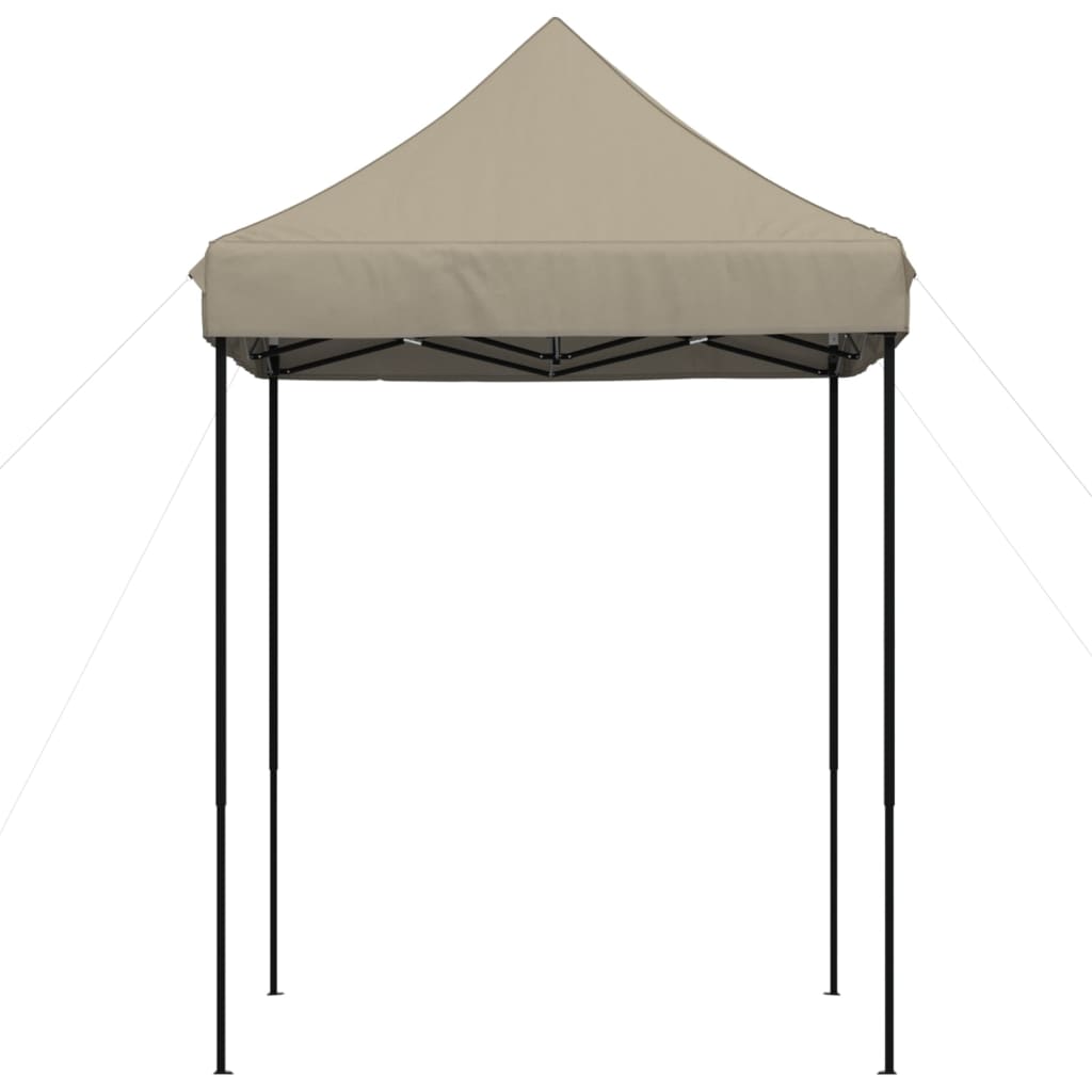 Skládací party stan pop-up taupe 200 x 200 x 306 cm
