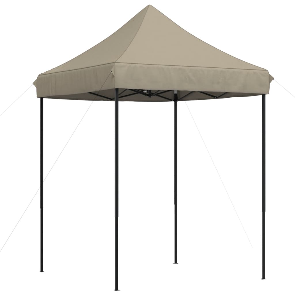 Skládací party stan pop-up taupe 200 x 200 x 306 cm