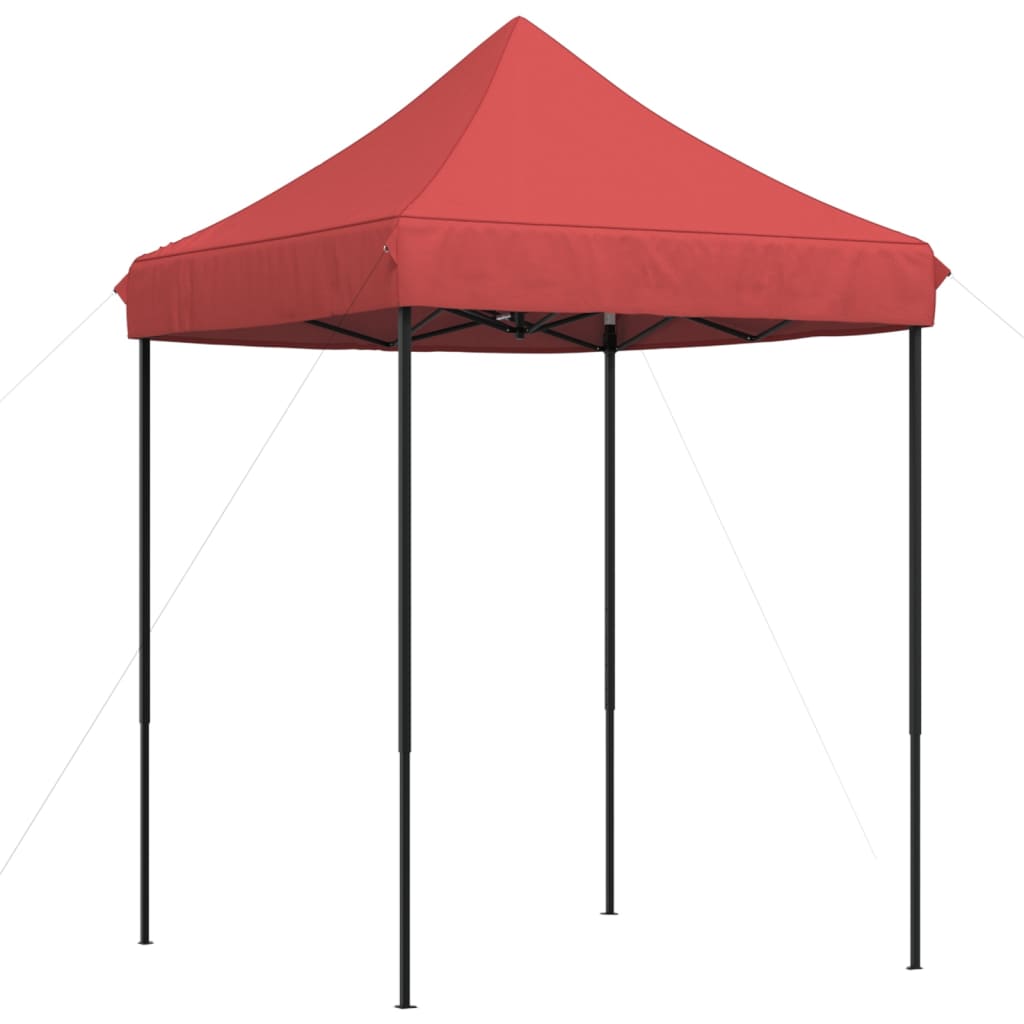 Skládací party stan pop-up vínový 200 x 200 x 306 cm
