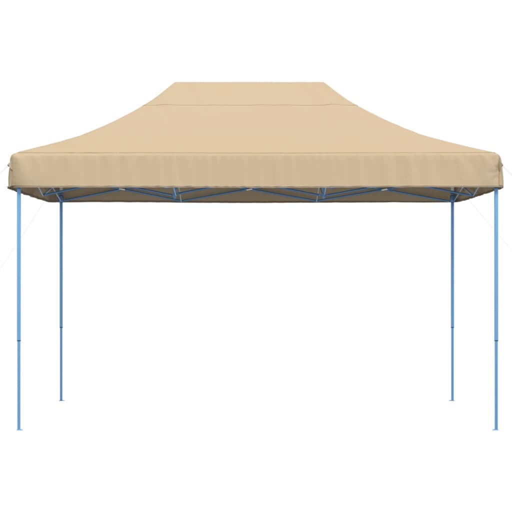 Skládací party stan pop-up béžový 410 x 279 x 315 cm