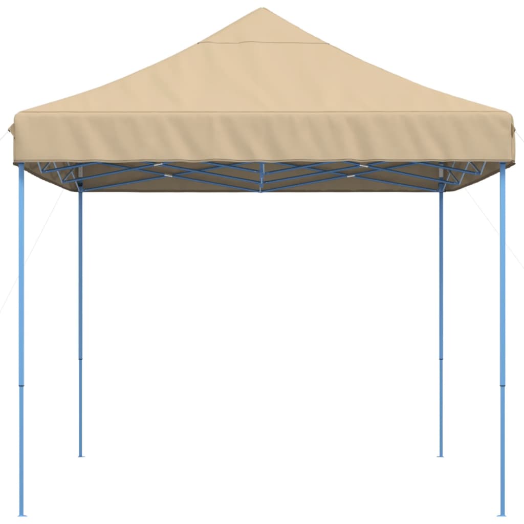 Skládací party stan pop-up béžový 410 x 279 x 315 cm