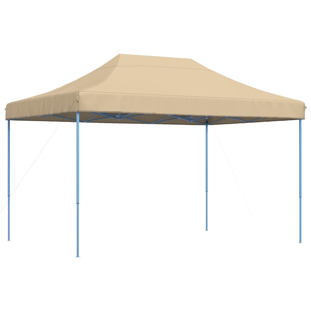 Skládací party stan pop-up béžový 410 x 279 x 315 cm