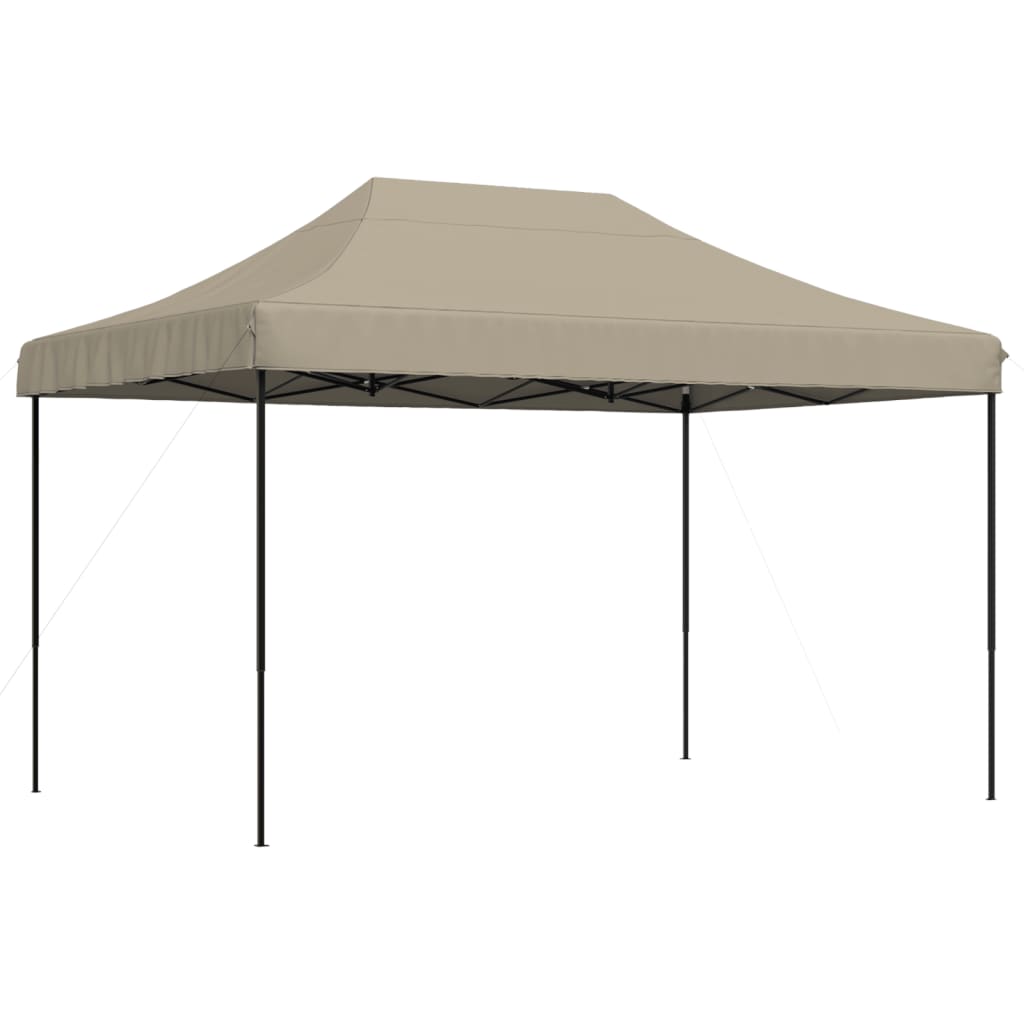 Skládací party stan pop-up taupe 410 x 279 x 315 cm