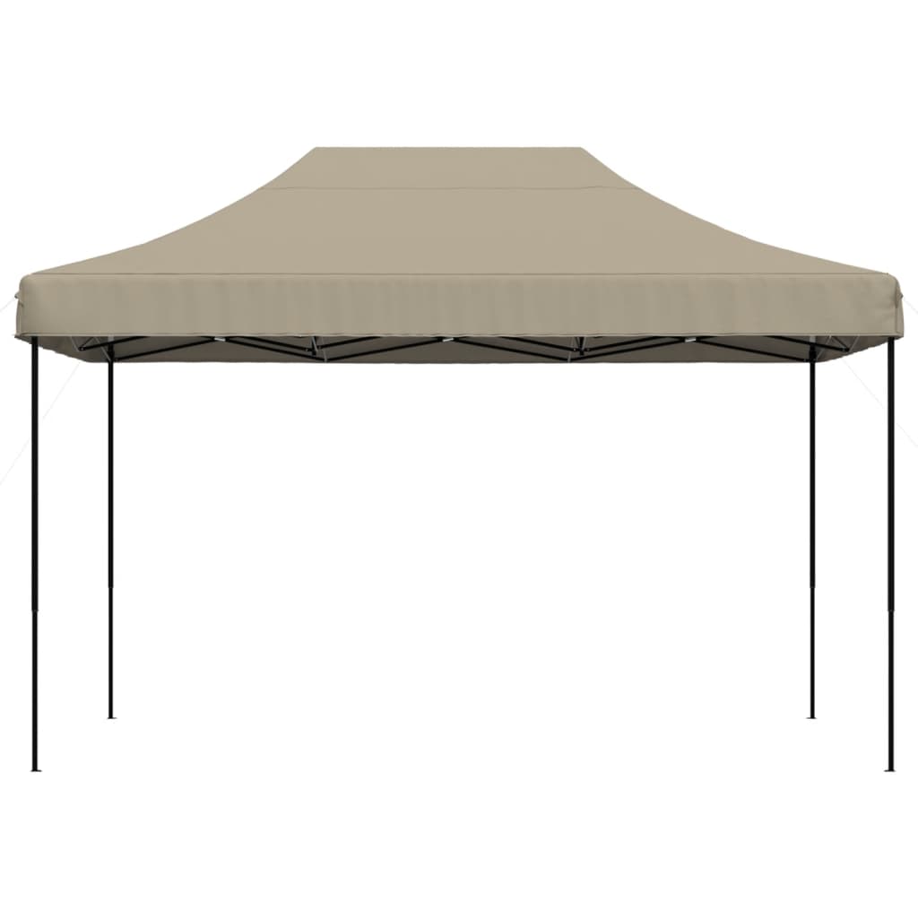 Skládací party stan pop-up taupe 410 x 279 x 315 cm