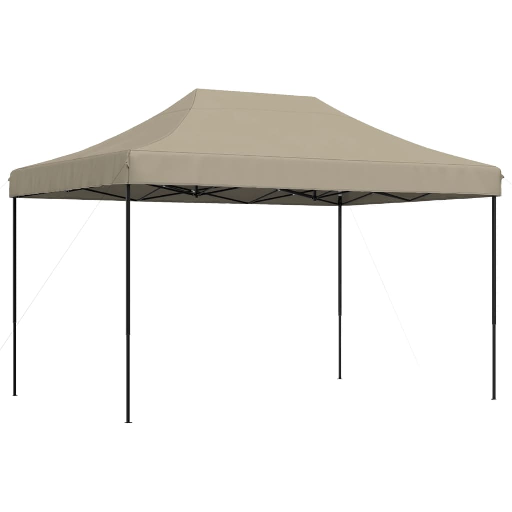 Skládací party stan pop-up taupe 410 x 279 x 315 cm
