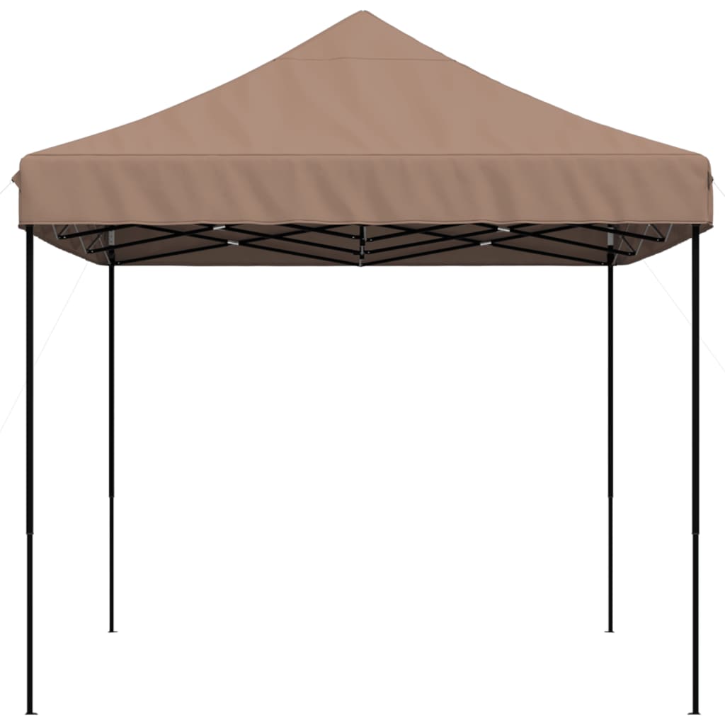 Skládací party stan pop-up hnědý 410 x 279 x 315 cm