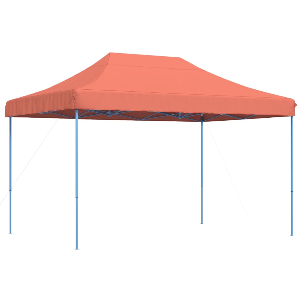 Skládací party stan pop-up terakota 410 x 279 x 315 cm